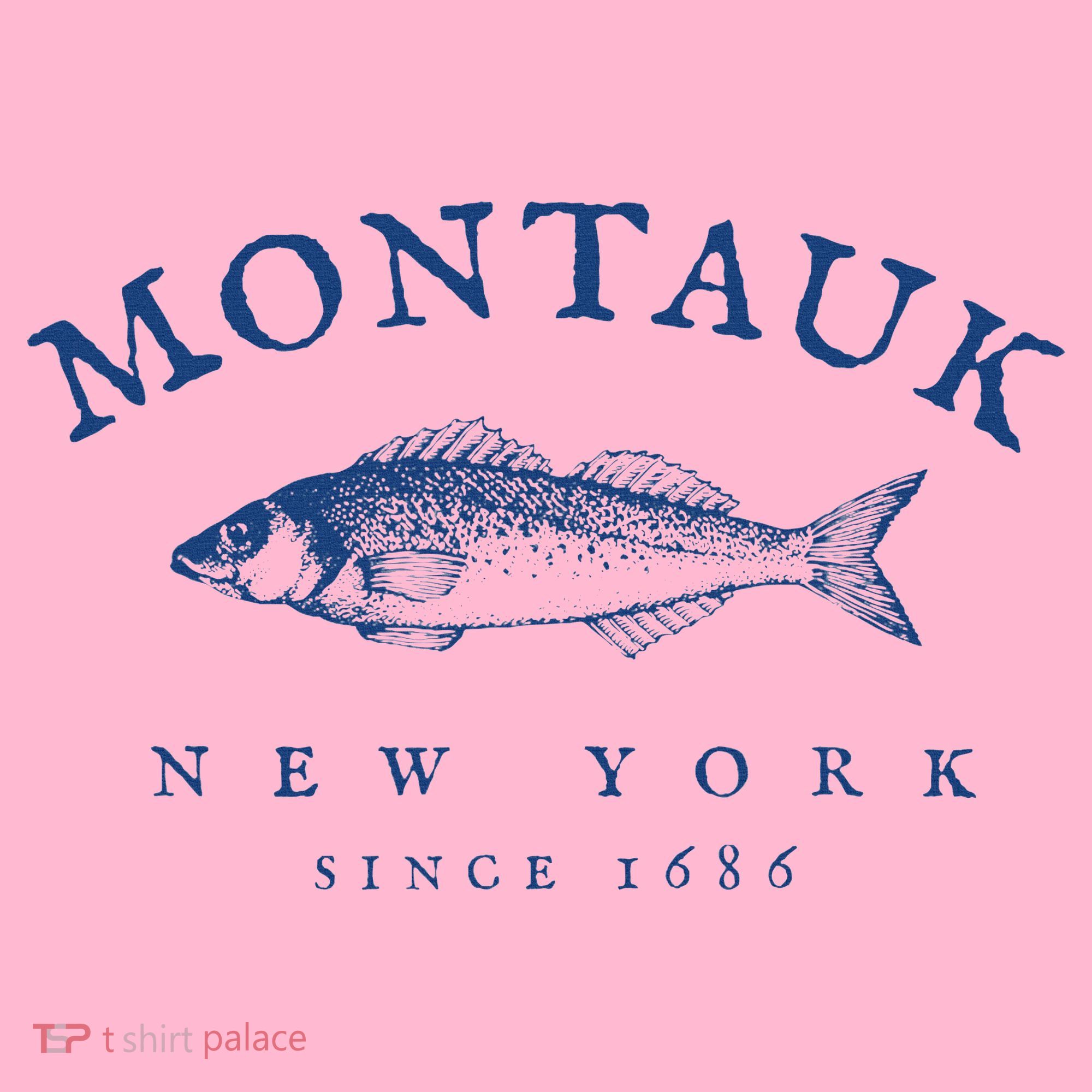 Retro Montauk New York Fishing Coaster