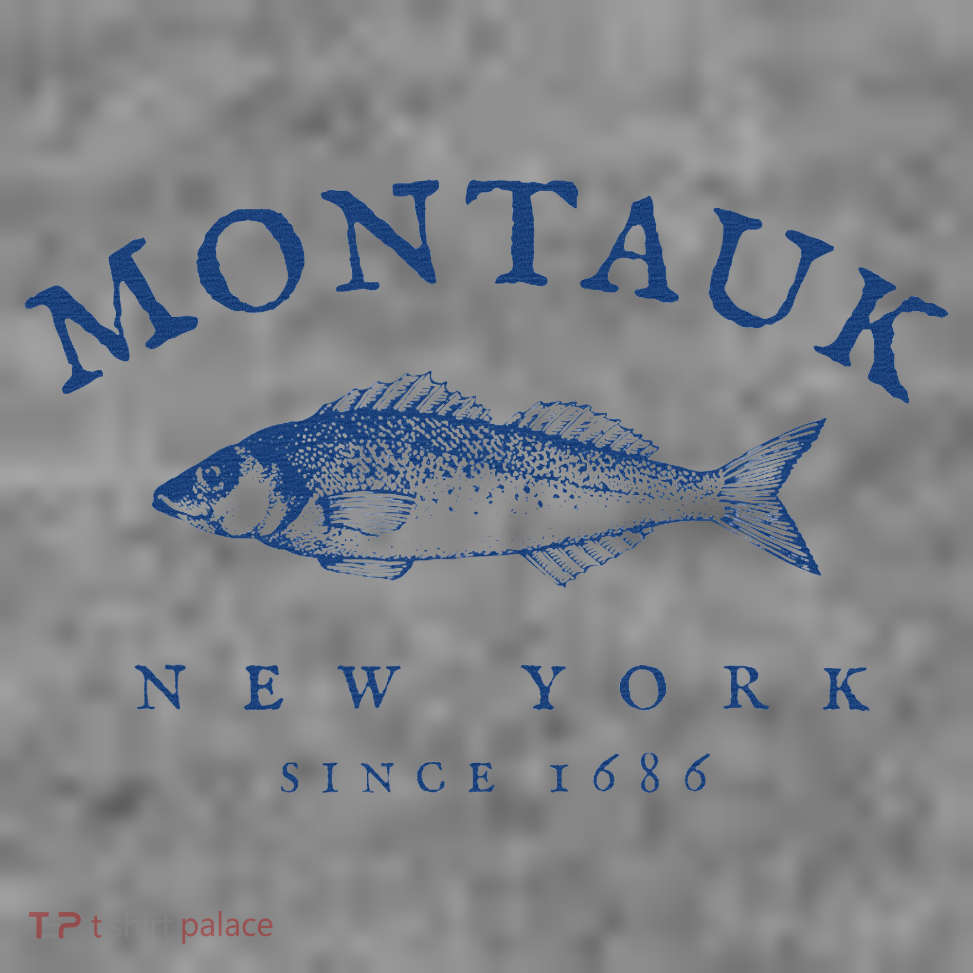 Retro Montauk New York Fishing Tall Sweatshirt