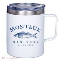 Retro Montauk New York Fishing 12oz Stainless Steel Coffee Mug thumb 0