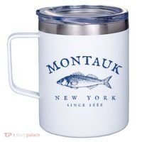 Retro Montauk New York Fishing 12oz Stainless Steel Coffee Mug thumb 2