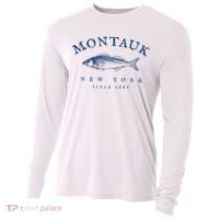 Retro Montauk New York Fishing Cooling Performance Long Sleeve Crew thumb 0