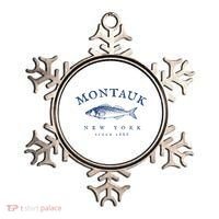 Retro Montauk New York Fishing Ornament thumb 0