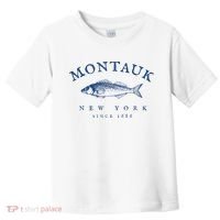 Retro Montauk New York Fishing Toddler T-Shirt thumb 0