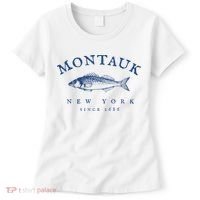 Retro Montauk New York Fishing Women's T-Shirt thumb 0