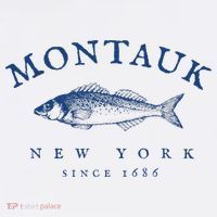 Retro Montauk New York Fishing Women's V-Neck T-Shirt thumb 4