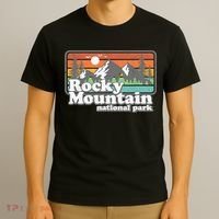 Rocky Mountain National Park Colorado Hiking Camping Gift T-Shirt thumb 3
