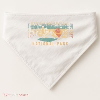 Rocky Mountain National Park USA-Made Doggie Bandana