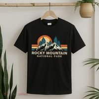 Rocky Mountain National Park Colorado Hiking Souvenir Retro T-Shirt thumb 2