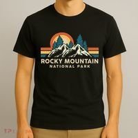 Rocky Mountain National Park Colorado Hiking Souvenir Retro T-Shirt thumb 3