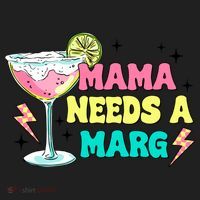 Retro Mama Needs A Marg Margarita Women's Sweatshirt thumb 2