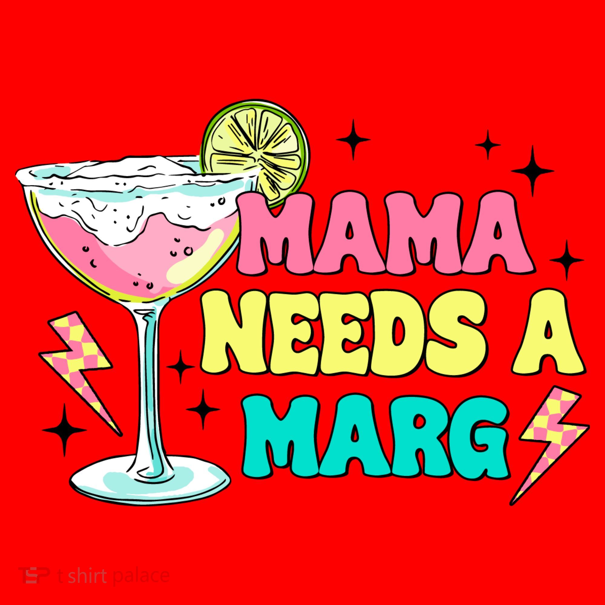 Retro Mama Needs A Marg Margarita Santa Hat