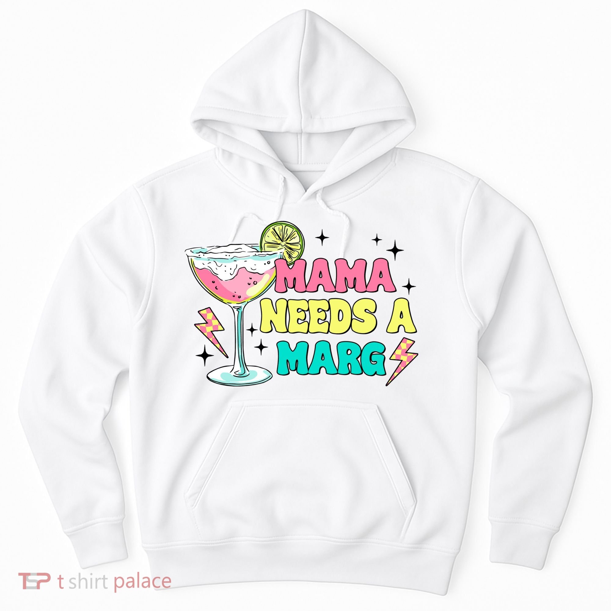 Retro Mama Needs A Marg Margarita Hoodie