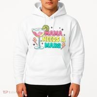 Retro Mama Needs A Marg Margarita Hoodie thumb 2