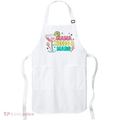 Retro Mama Needs A Marg Margarita Apron