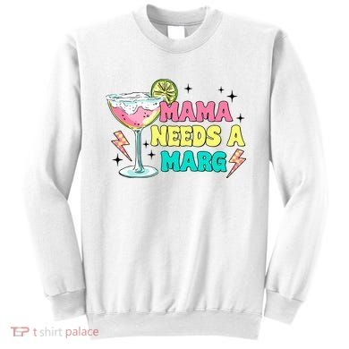 Retro Mama Needs A Marg Margarita Sweatshirt