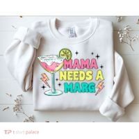 Retro Mama Needs A Marg Margarita Sweatshirt thumb 2