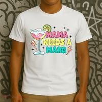 Retro Mama Needs A Marg Margarita T-Shirt thumb 3