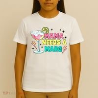Retro Mama Needs A Marg Margarita T-Shirt thumb 4