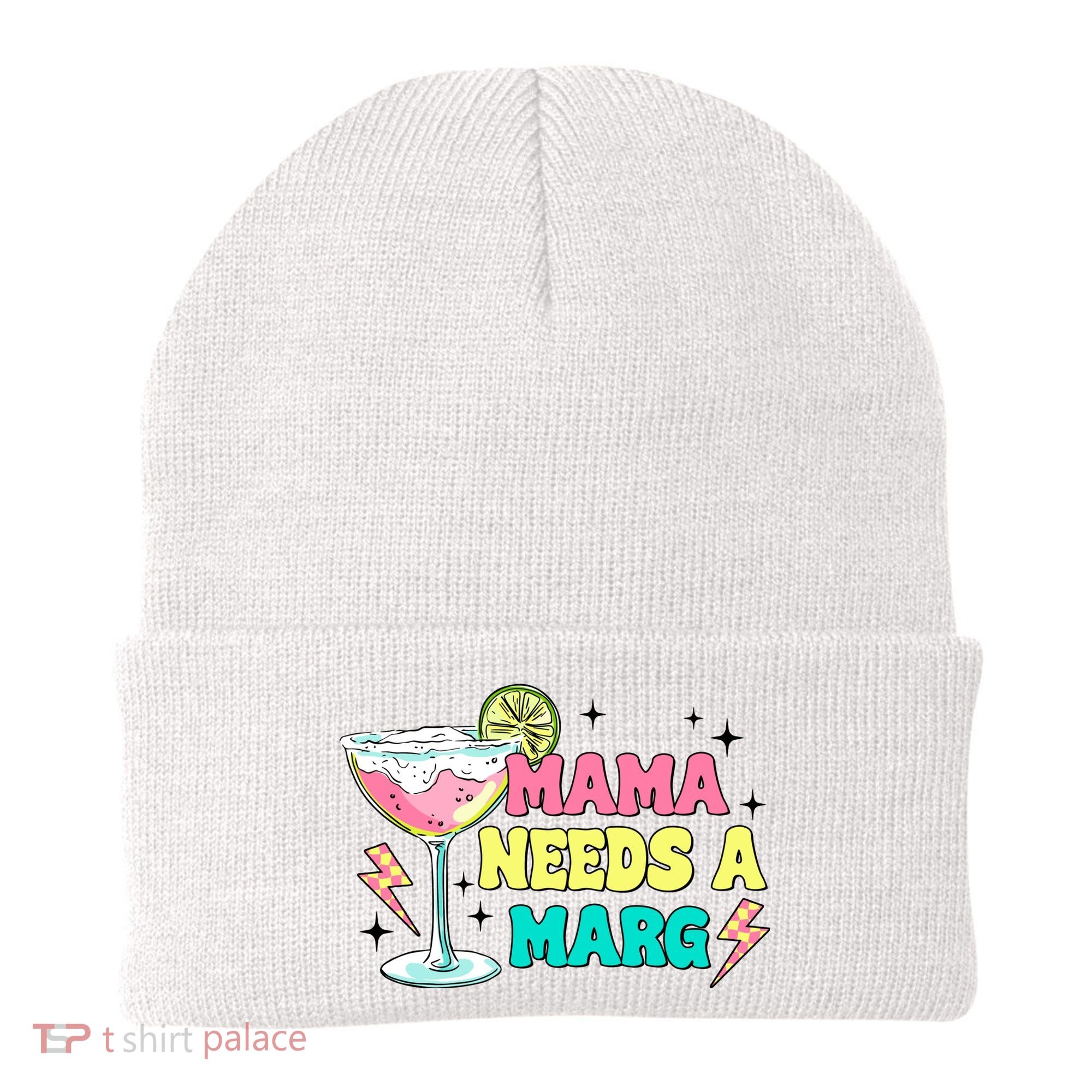 Retro Mama Needs A Marg Margarita Beanie