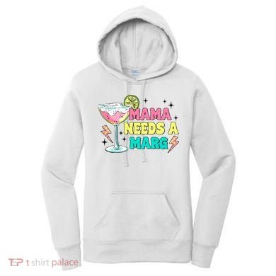 Retro Mama Needs A Marg Margarita Women's Hoodie