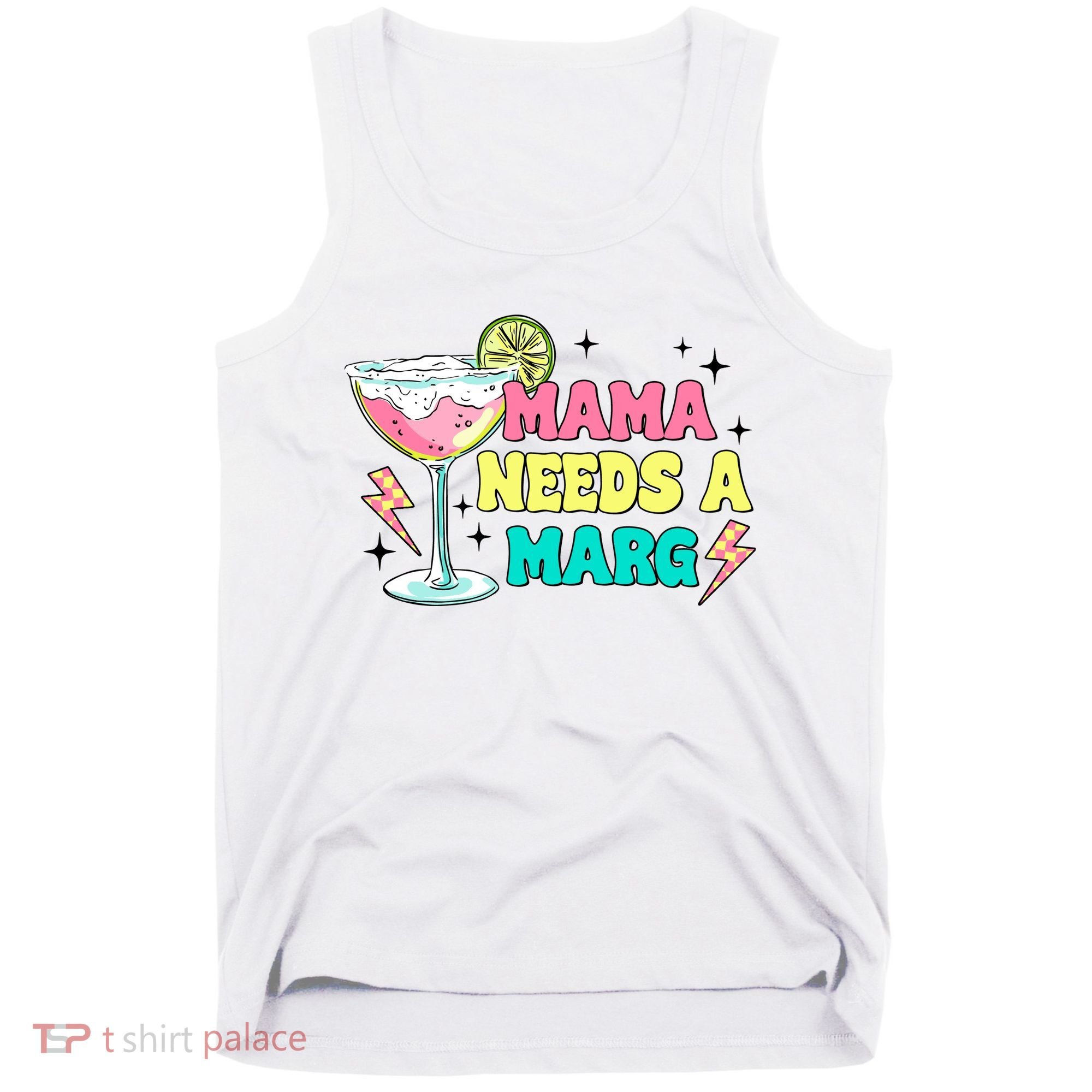 Retro Mama Needs A Marg Margarita Tank Top