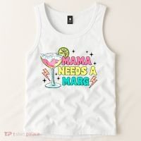 Retro Mama Needs A Marg Margarita Tank Top thumb 2