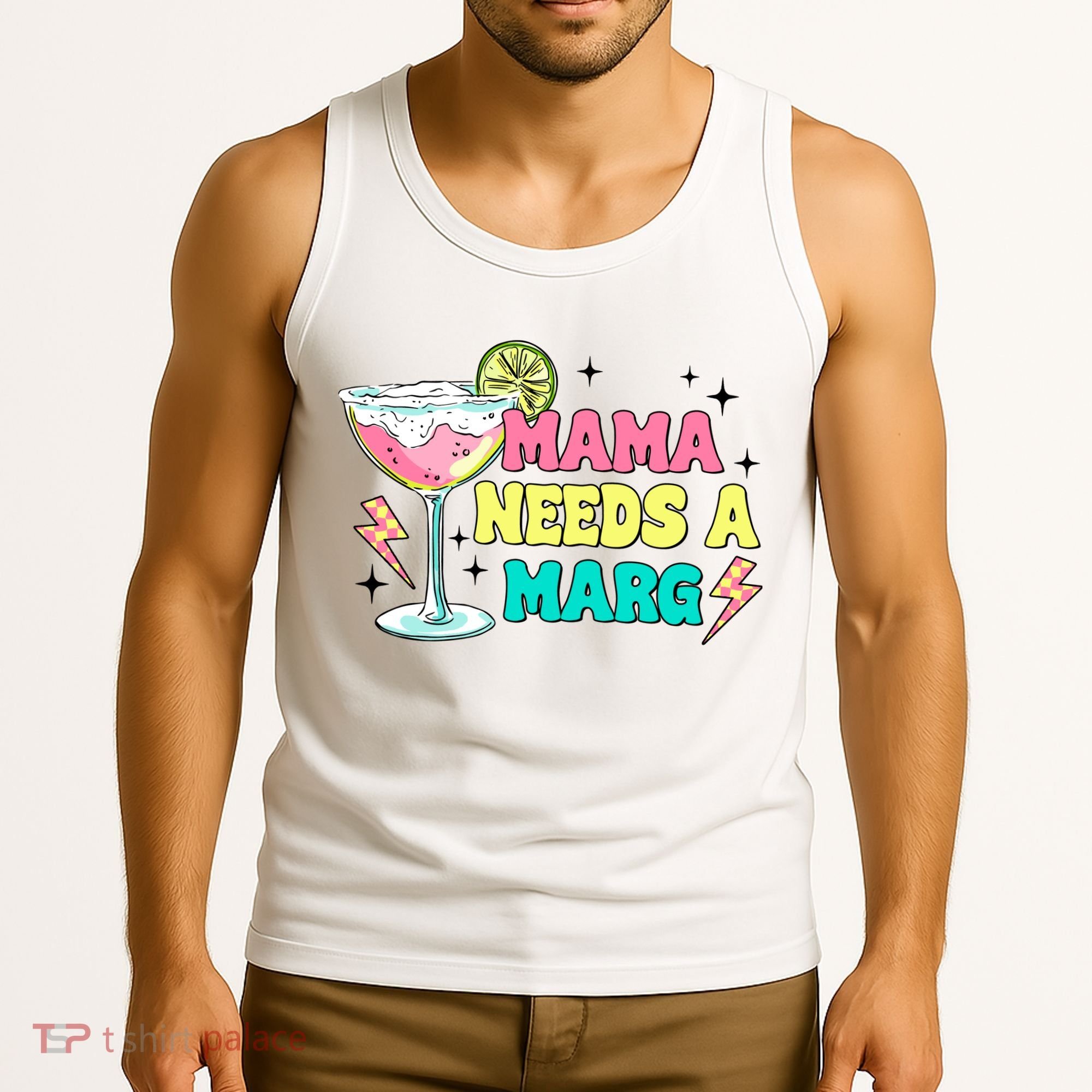 Retro Mama Needs A Marg Margarita Tank Top