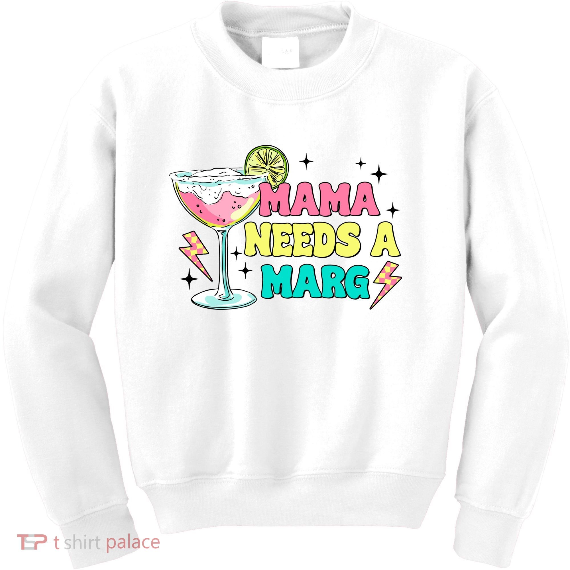 Retro Mama Needs A Marg Margarita Kids Sweatshirt