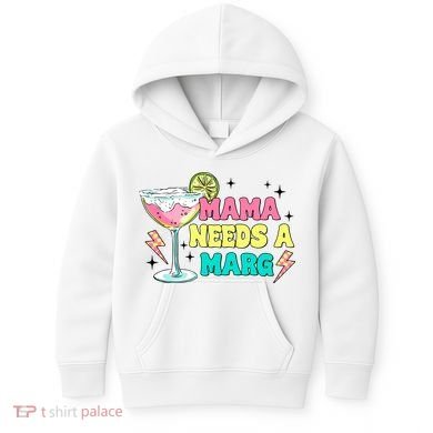 Retro Mama Needs A Marg Margarita Kids Hoodie