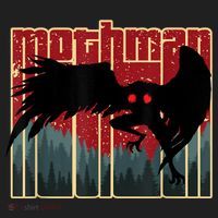 Retro Mothman Original West Virginia Cryptid Artwork Women's Sweatshirt thumb 2