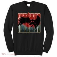 Retro Mothman Original West Virginia Cryptid Artwork Sweatshirt thumb 0