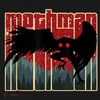 Retro Mothman Original West Virginia Cryptid Artwork Pajama Set thumb 2