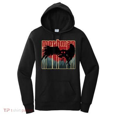 Retro Mothman Original West Virginia Cryptid Artwork Women's Hoodie