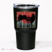 Retro Mothman Original West Virginia Cryptid Artwork Tumbler thumb 0