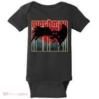 Retro Mothman Original West Virginia Cryptid Artwork Baby Bodysuit thumb 0