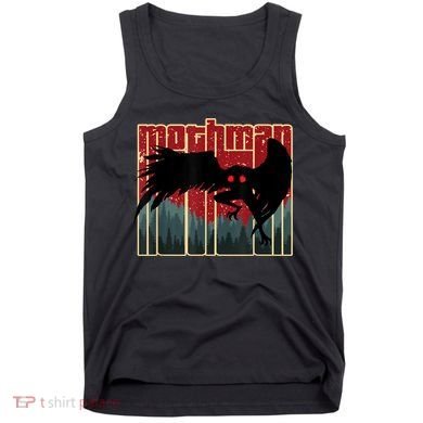 Retro Mothman Original West Virginia Cryptid Artwork Tank Top