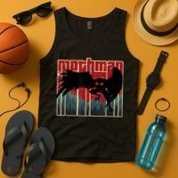 Retro Mothman Original West Virginia Cryptid Artwork Tank Top thumb 4