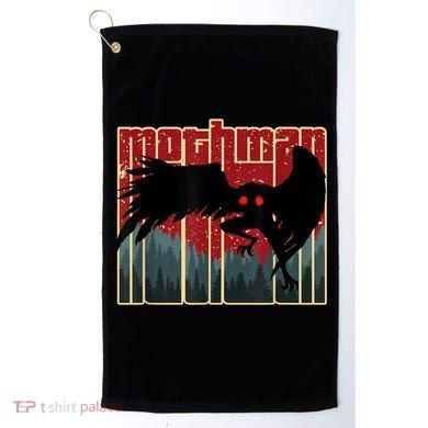 Retro Mothman Original West Virginia Cryptid Artwork Golf Towel