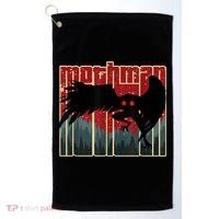 Retro Mothman Original West Virginia Cryptid Artwork Golf Towel thumb 0