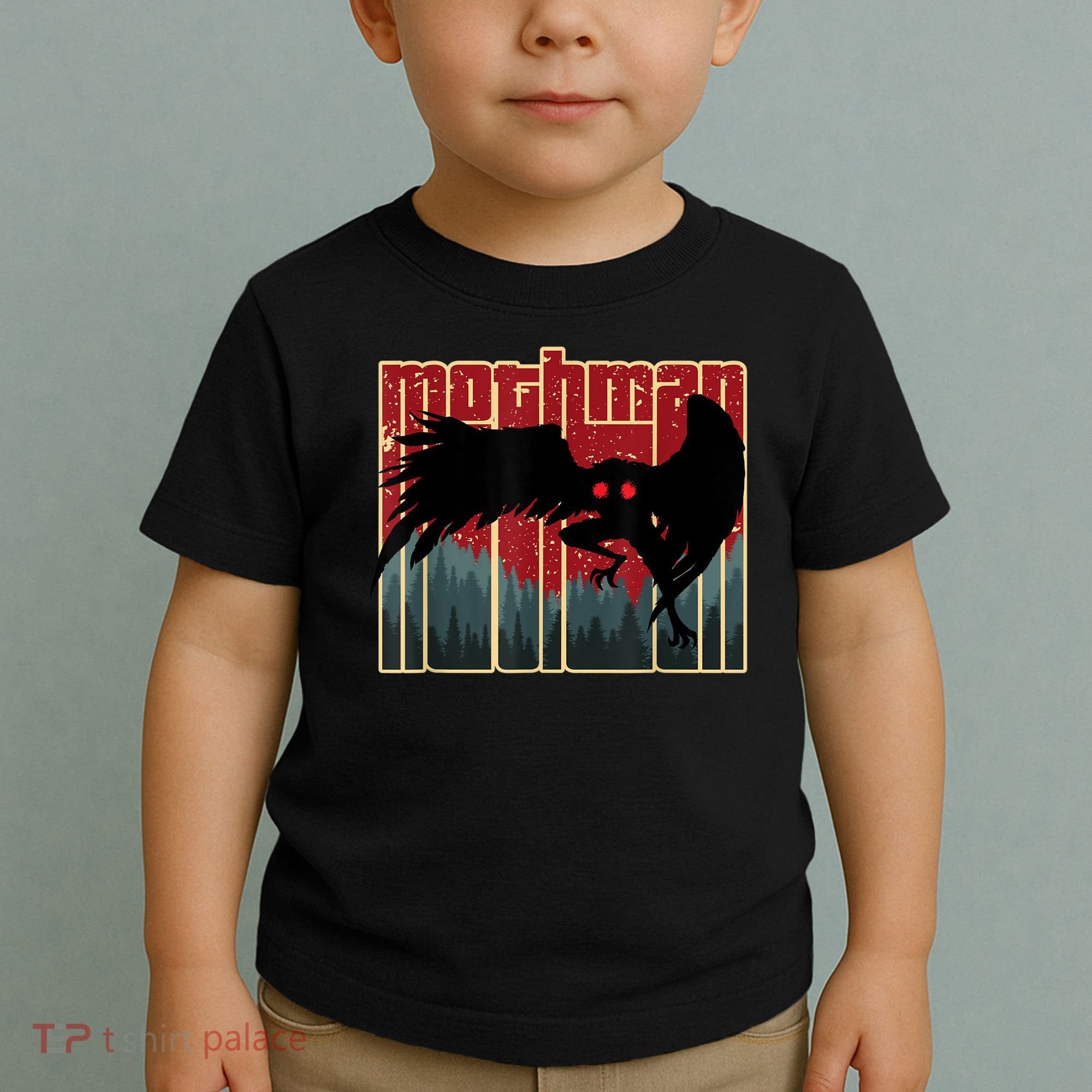 Retro Mothman Original West Virginia Cryptid Artwork Toddler T-Shirt