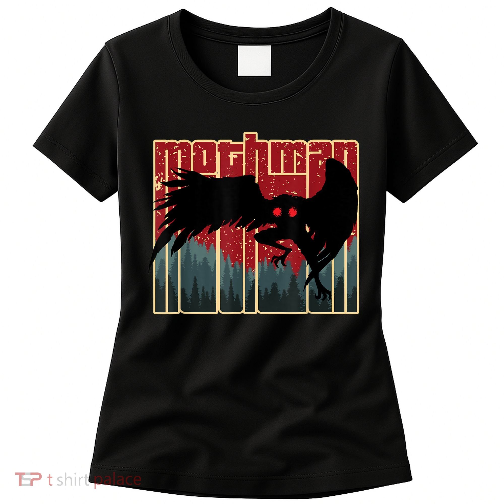 Retro Mothman Original West Virginia Cryptid Artwork Women's T-Shirt