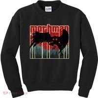 Retro Mothman Original West Virginia Cryptid Artwork Kids Sweatshirt thumb 0