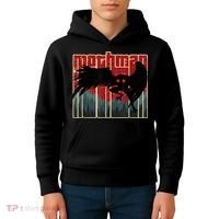 Retro Mothman Original West Virginia Cryptid Artwork Kids Hoodie thumb 4