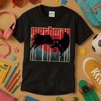 Retro Mothman Original West Virginia Cryptid Artwork Kids T-Shirt thumb 3