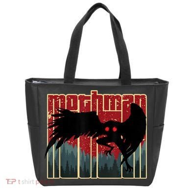 Retro Mothman Original West Virginia Cryptid Artwork Tote Bag
