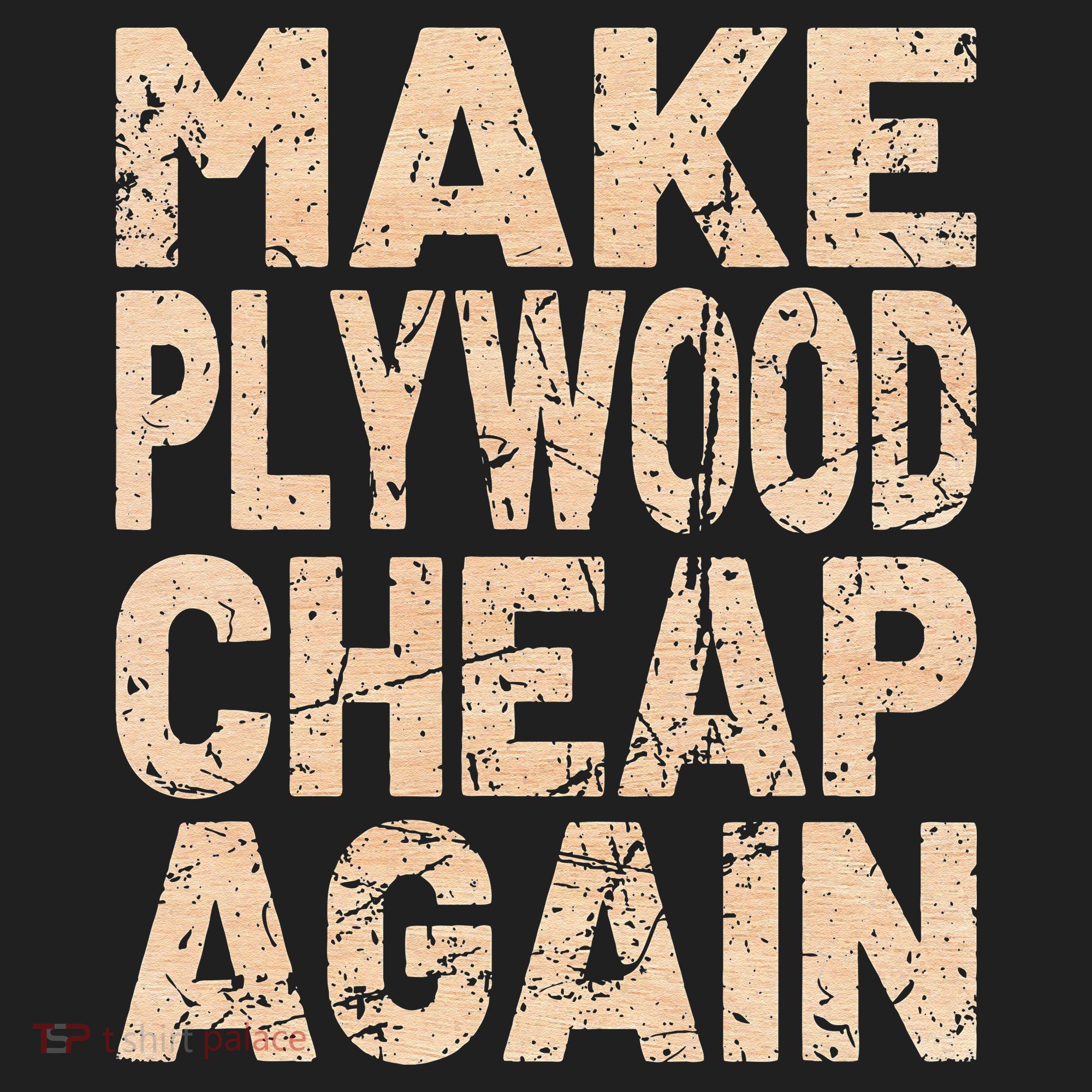 Retro Make Plywood Cheap Again Builder Carpenter Flooring Beanie