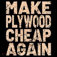 Retro Make Plywood Cheap Again Builder Carpenter Flooring Women's Hoodie thumb 2