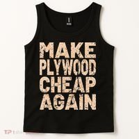 Retro Make Plywood Cheap Again Builder Carpenter Flooring Tank Top thumb 2