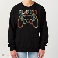 Retro Matching Player 1 Video Gamer Women's Sweatshirt thumb 0