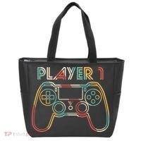 Retro Matching Player 1 Video Gamer Tote Bag thumb 0